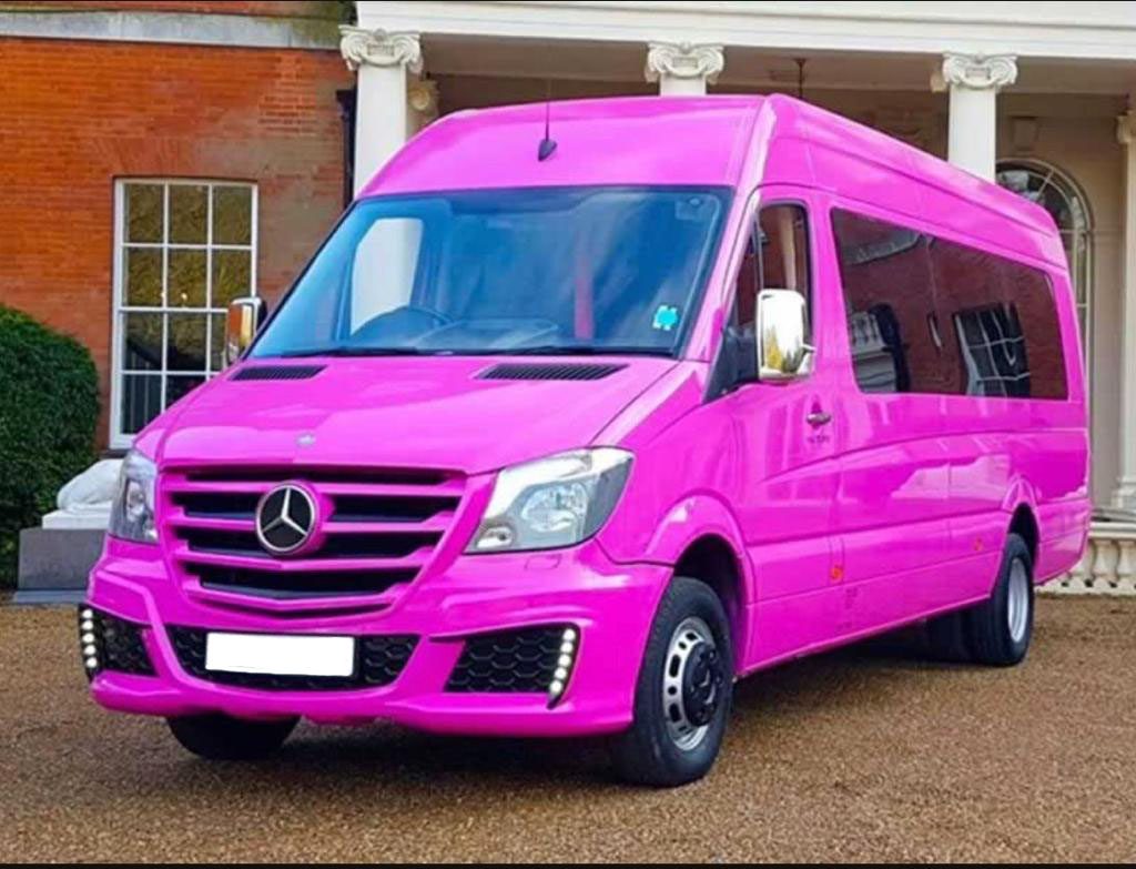 Pink Party Bus Limo