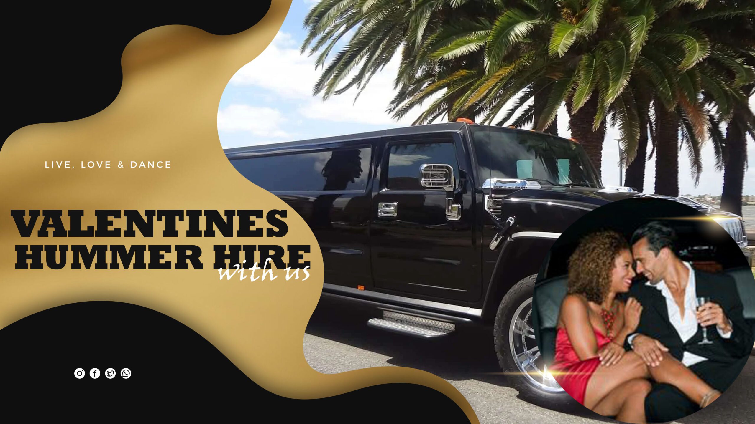 valentines day hummer hire